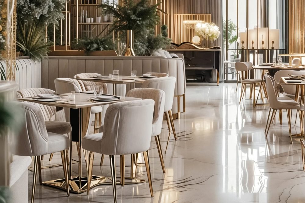 Elegant residents' dining lounge
